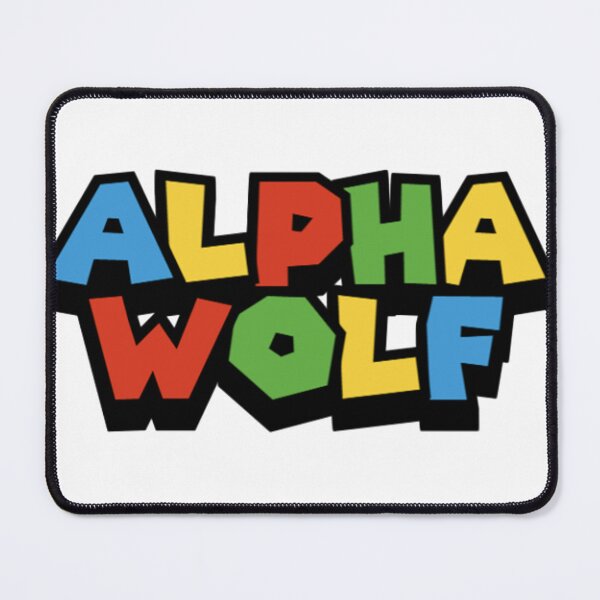 Item preview, Alpha Wolf - Band Sticker (Super Mario) designed and sold by Kev Prescott.