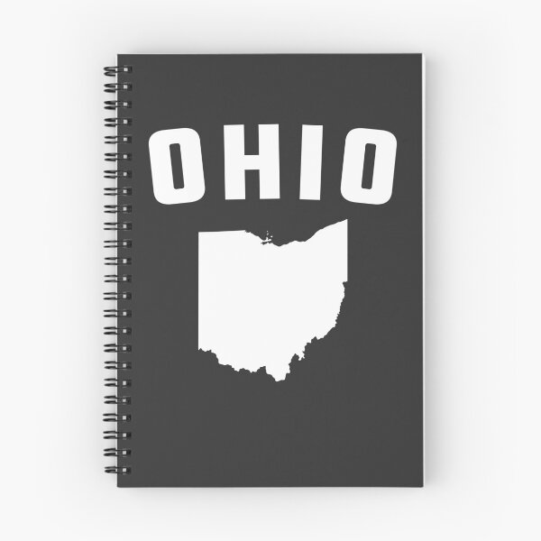 Item preview, High-Contrast Ohio Map & Text - White on Black Buckeye State Pride designed and sold by mashmosh.