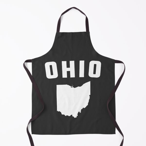Item preview, High-Contrast Ohio Map & Text - White on Black Buckeye State Pride designed and sold by mashmosh.