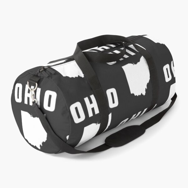 Item preview, High-Contrast Ohio Map & Text - White on Black Buckeye State Pride designed and sold by mashmosh.