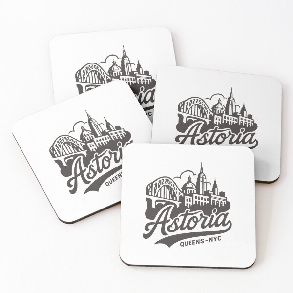Item preview, Astoria Queens Skyline Lettering designed and sold by Boogosh.
