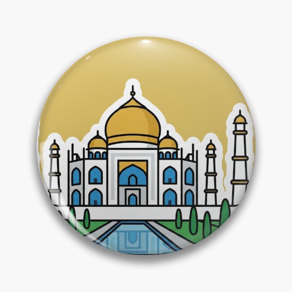 Item preview, Taj Mahal India - Minimalist Travel Sticker designed and sold by ArsVisuals.