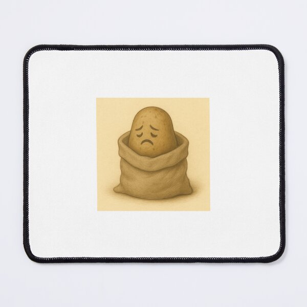 Item preview, Sad Potato in a Sack – Lonely Vegetable Illustration designed and sold by RawGas.