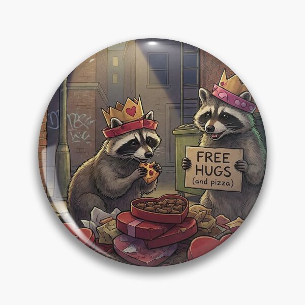 Item preview, Love Stinks - Raccoon & Opossum Trash Party designed and sold by SavinMercantile.