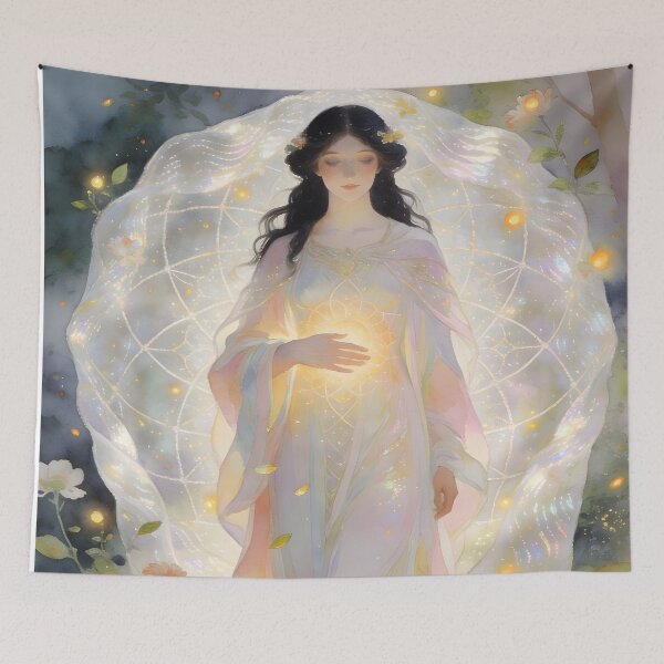 Item preview, Lumenara, Goddess of the Membrane of Light. Sonia Sarkali designed and sold by SoniaSarkali.