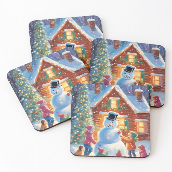 Item preview, Children playing with snowman designed and sold by Anisha  Vaz.