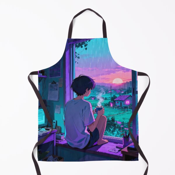 Item preview, Lofi Rainy Sunset View designed and sold by iwzzuel.