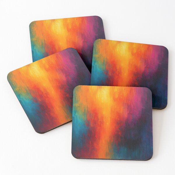 Item preview, Chromatic Surge - Fiery Orange Meets Midnight Blue designed and sold by Joey Santiago.
