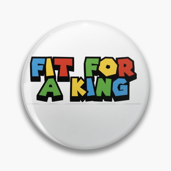 Item preview, Fit For a King - Band Sticker (Super Mario) designed and sold by Kev Prescott.