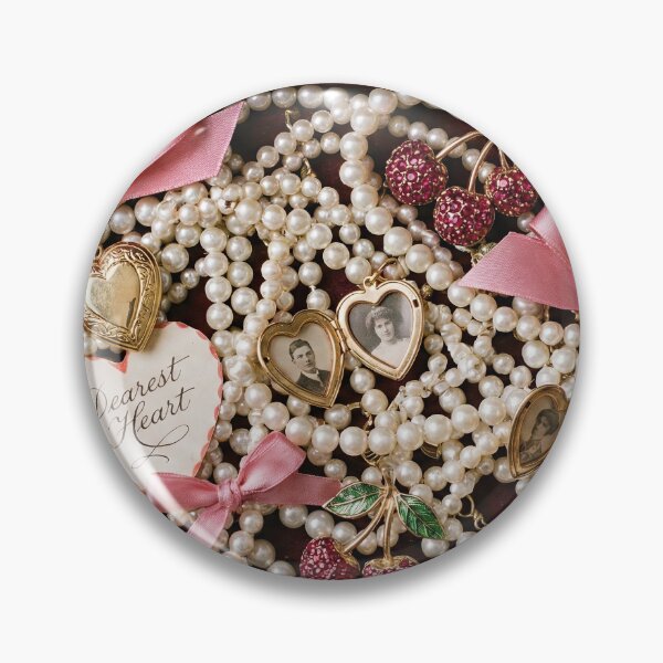 Item preview, Pearls & Cherries - Coquette Jewelry Box Maximalism designed and sold by SavinMercantile.