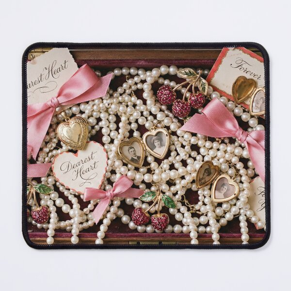 Item preview, Pearls & Cherries - Coquette Jewelry Box Maximalism designed and sold by SavinMercantile.