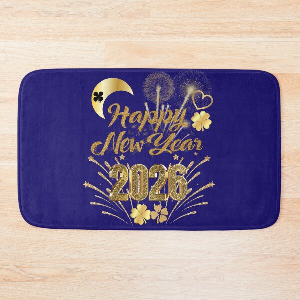 Item preview, Happy New Year 2026 Elegant Gold Fireworks Night Sky. designed and sold by LunaPrintCo.
