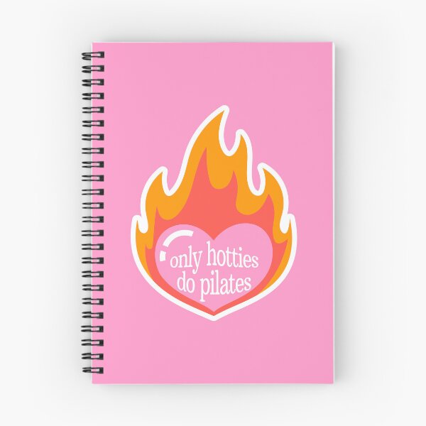 Item preview, Only Hotties Do Pilates Sticker | #2 | Fire Heart designed and sold by Annotated Aesthetic.