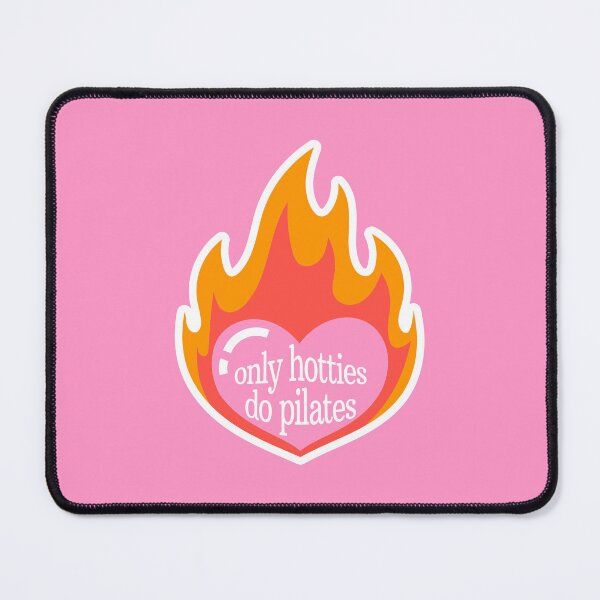 Item preview, Only Hotties Do Pilates Sticker | #2 | Fire Heart designed and sold by Annotated Aesthetic.
