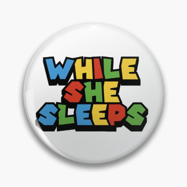 Item preview, While She Sleeps - Band Sticker (Super Mario) designed and sold by Kev Prescott.