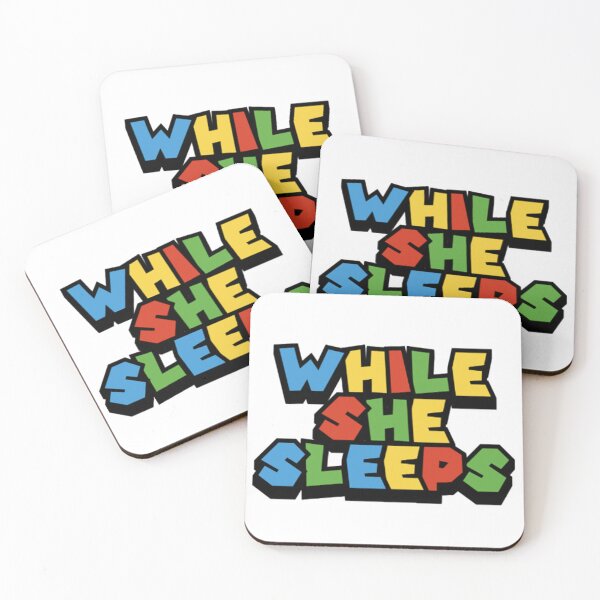 Item preview, While She Sleeps - Band Sticker (Super Mario) designed and sold by Kev Prescott.