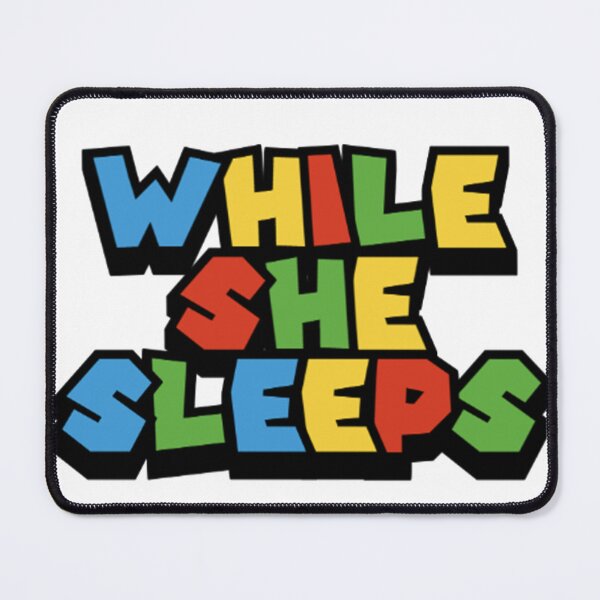 Item preview, While She Sleeps - Band Sticker (Super Mario) designed and sold by Kev Prescott.