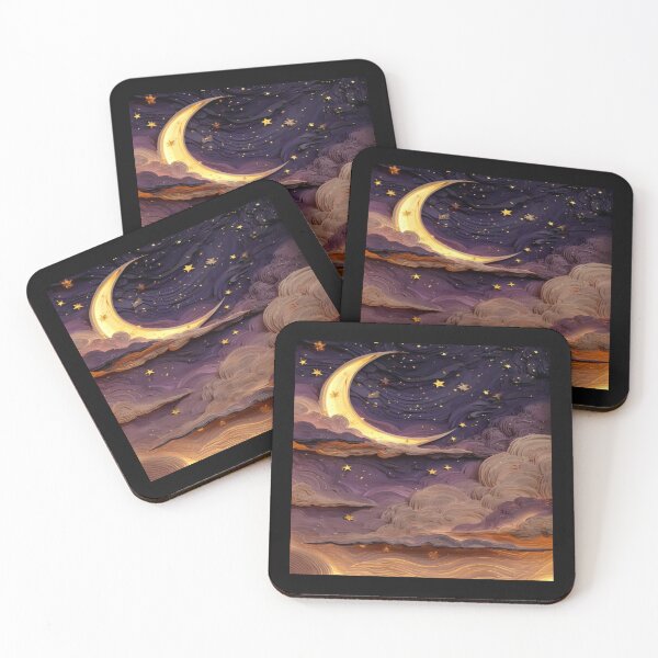 Item preview, Beautiful drawing of shining starry night design  designed and sold by NivyasArtistry.