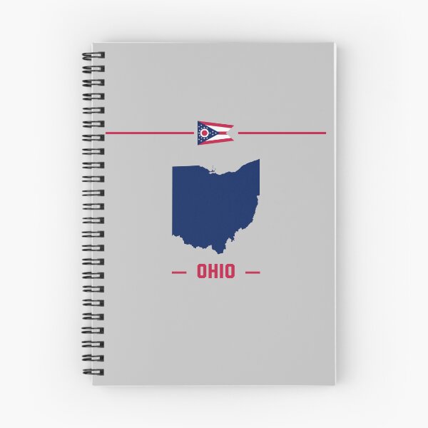 Item preview, Ohio State Pride, Minimalist Navy Map & Flag Tee designed and sold by mashmosh.