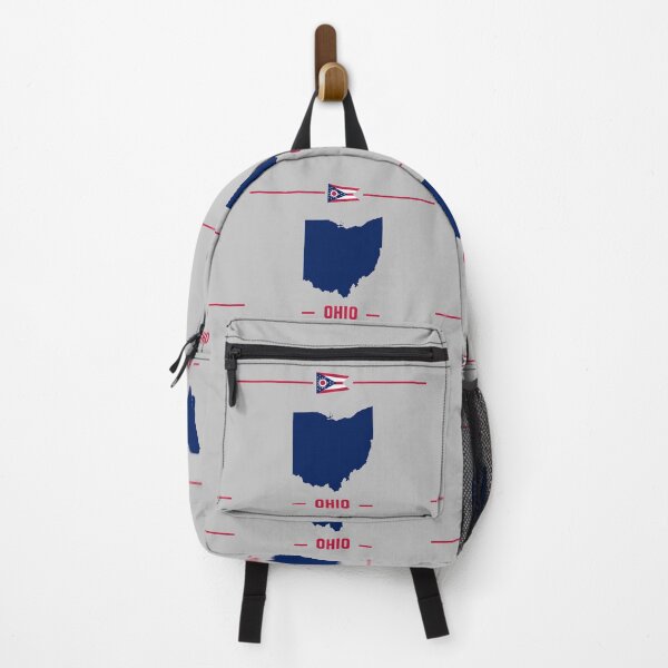 Item preview, Ohio State Pride, Minimalist Navy Map & Flag Tee designed and sold by mashmosh.