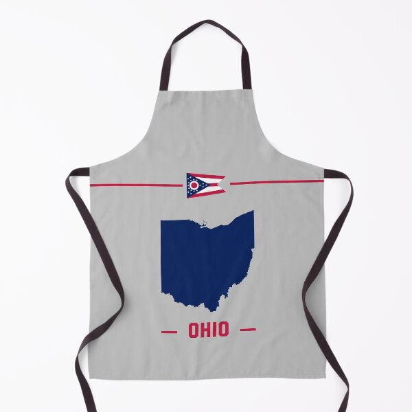 Item preview, Ohio State Pride, Minimalist Navy Map & Flag Tee designed and sold by mashmosh.