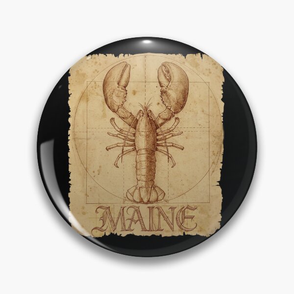 Item preview, Funny Maine Vitruvian Lobster designed and sold by lightidea.
