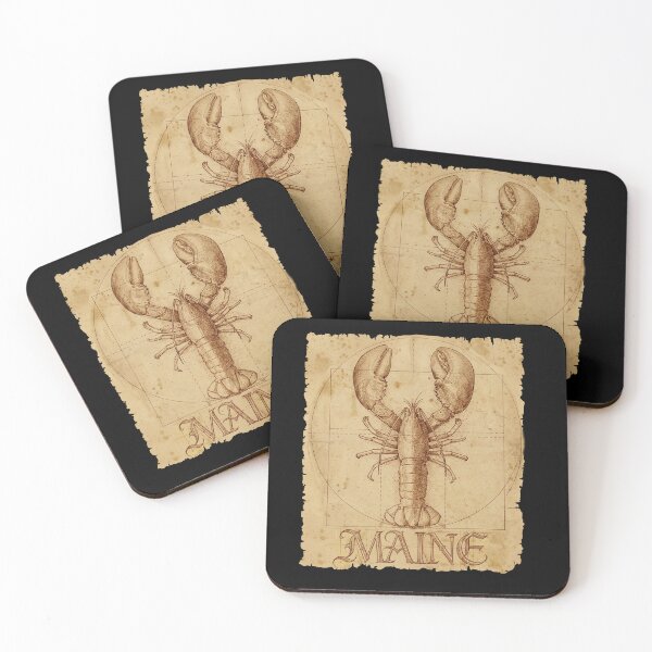 Item preview, Funny Maine Vitruvian Lobster designed and sold by lightidea.