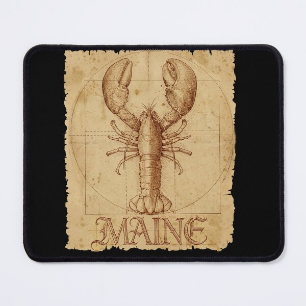 Item preview, Funny Maine Vitruvian Lobster designed and sold by lightidea.