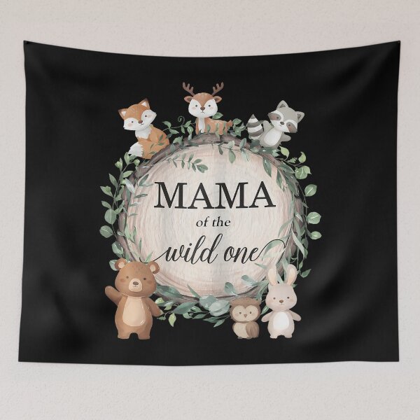 Item preview, Mama Of The Wild One Woodland Forest Animals 1St Birthday designed and sold by TysonLangosh.