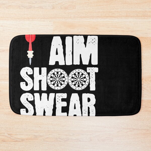 Item preview, Aim Shoot Swear Repeat – Funny Dart Player Swear Loop Design designed and sold by TheØche.