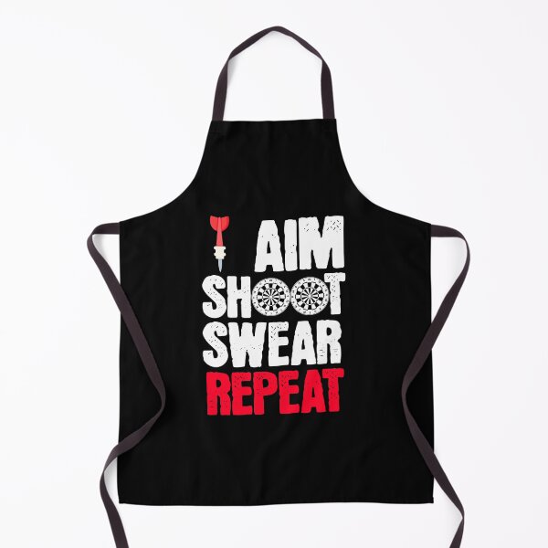 Item preview, Aim Shoot Swear Repeat – Funny Dart Player Swear Loop Design designed and sold by TheØche.