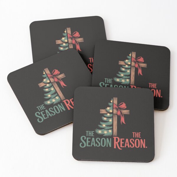 Item preview, Christmas Tree The Season Jesus Cross The Reason  designed and sold by Clairenity Studio.