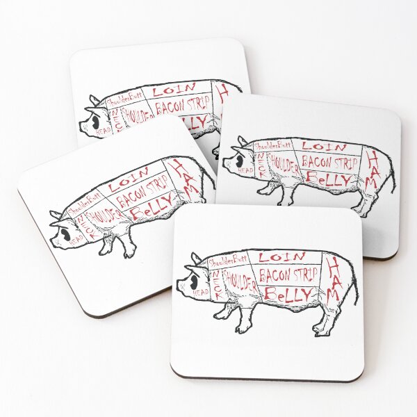 Item preview, Pig Pork Cut Butcher Chart designed and sold by pelagio.