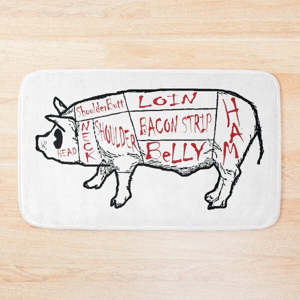 Item preview, Pig Pork Cut Butcher Chart designed and sold by pelagio.
