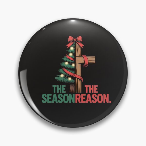 Item preview, Christmas Tree The Season Jesus Cross The Reason  designed and sold by Clairenity Studio.