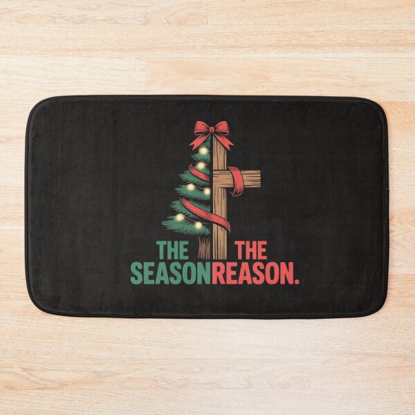 Item preview, Christmas Tree The Season Jesus Cross The Reason  designed and sold by Clairenity Studio.