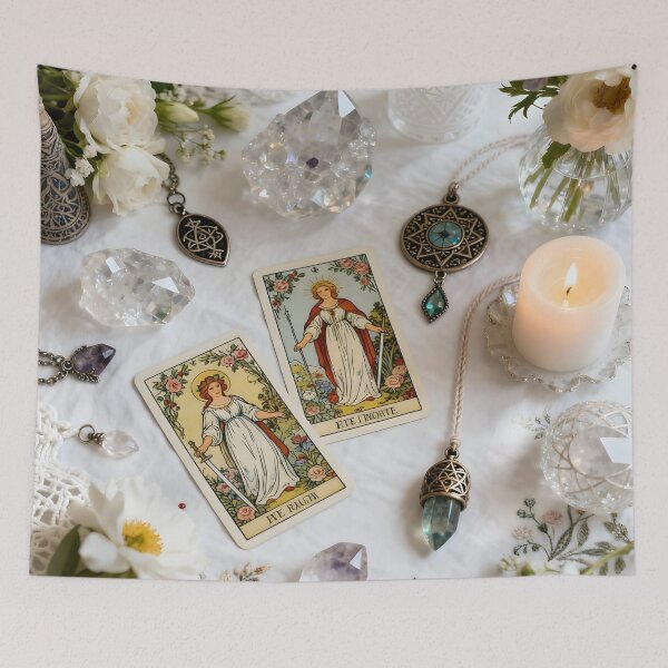 Item preview, Mystic Tarot Table by the Gypsy Caravan – Art of Intuition and Magic designed and sold by SoniaSarkali.