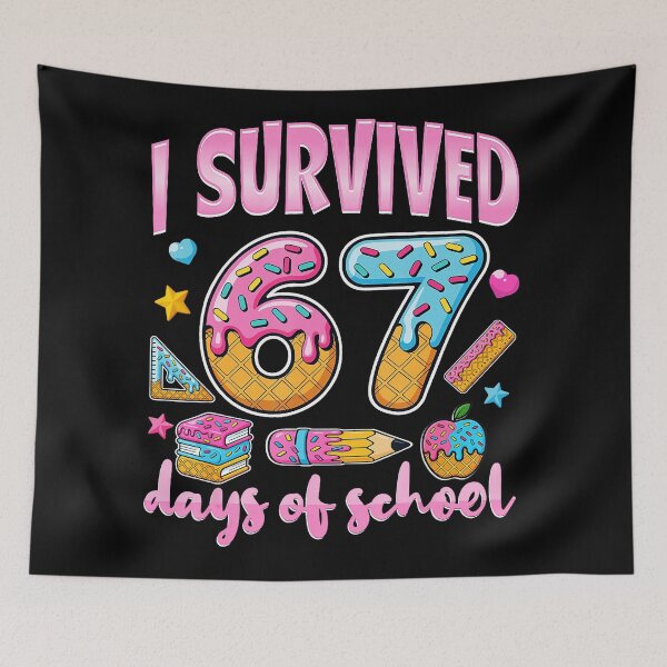 Item preview, I Survived 67 Days Of School Teachers Students  designed and sold by gladysenglish.