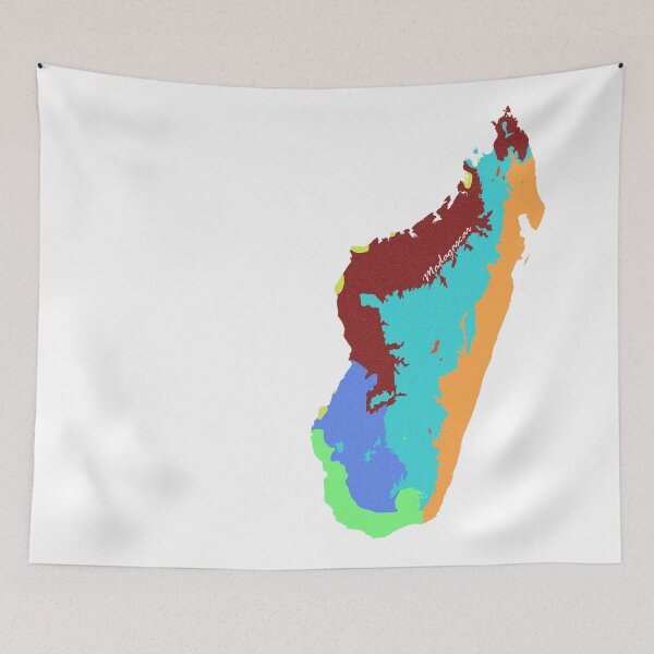 Item preview, Sketching Color Into the Earth - Madagascar designed and sold by AceMaps7.