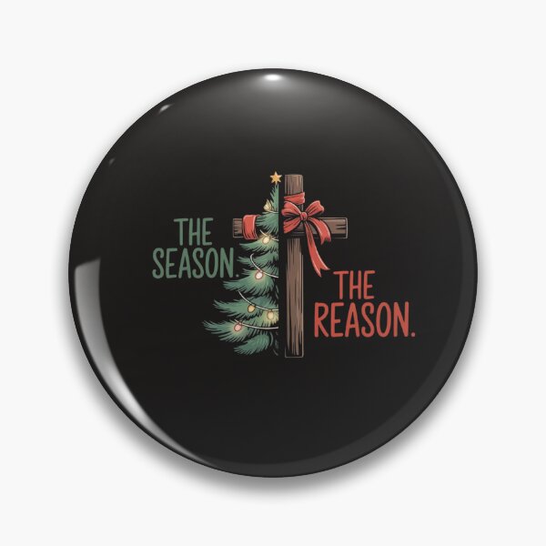 Item preview, Christmas Tree The Season Jesus Cross The Reason  designed and sold by Clairenity Studio.