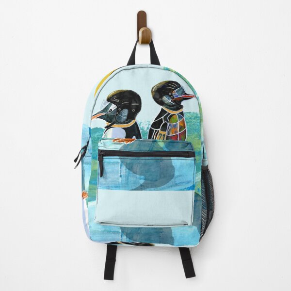 Item preview, Hockey Penguins – Mixed Media Illustration designed and sold by Jo Lenz Art Studio.