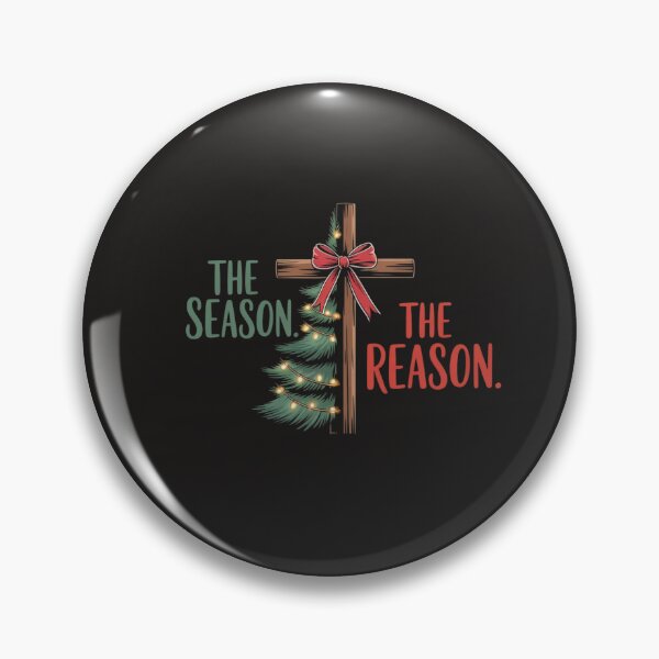 Item preview, Christmas Tree The Season Jesus Cross The Reason  designed and sold by Clairenity Studio.