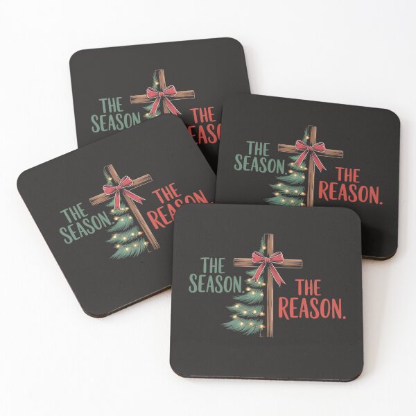 Item preview, Christmas Tree The Season Jesus Cross The Reason  designed and sold by Clairenity Studio.