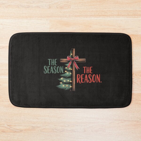 Item preview, Christmas Tree The Season Jesus Cross The Reason  designed and sold by Clairenity Studio.