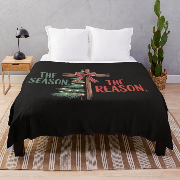 Item preview, Christmas Tree The Season Jesus Cross The Reason  designed and sold by Clairenity Studio.