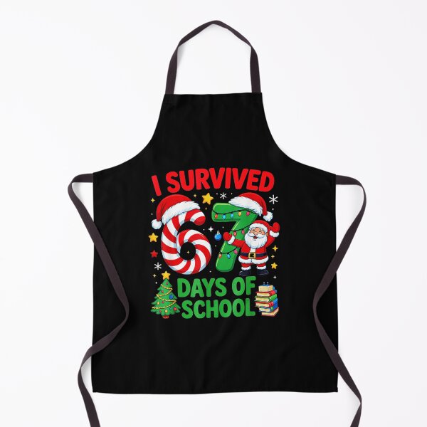 Item preview, I Survived 67 Days Of School Christmas Candy Cane Six Seven  designed and sold by JEFDodsonArt.