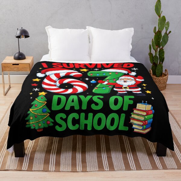 Item preview, I Survived 67 Days Of School Christmas Candy Cane Six Seven designed and sold by JEFDodsonArt.