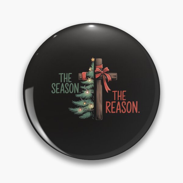 Item preview, Christmas Tree The Season Jesus Cross The Reason  designed and sold by Clairenity Studio.