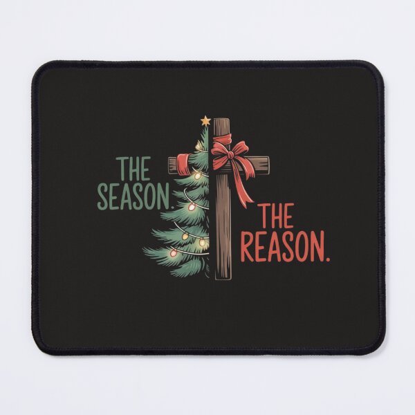 Item preview, Christmas Tree The Season Jesus Cross The Reason  designed and sold by Clairenity Studio.