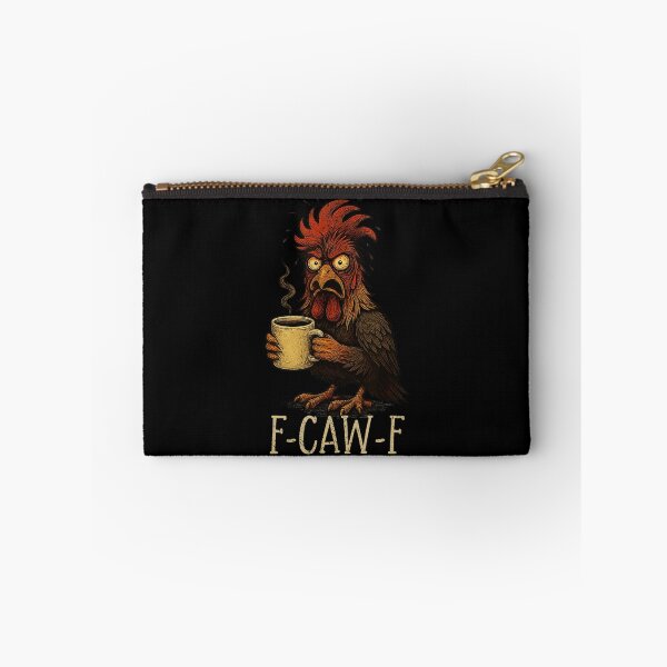 Item preview, Fcawf Grumpy Rooster Funny Tired Chicken Drinking Coffee  designed and sold by tadmercado.